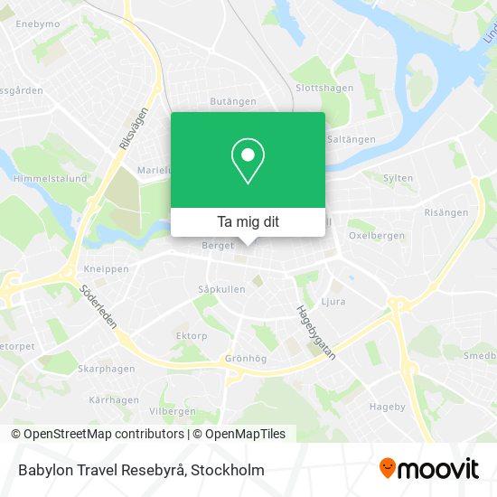 Babylon Travel Resebyrå karta