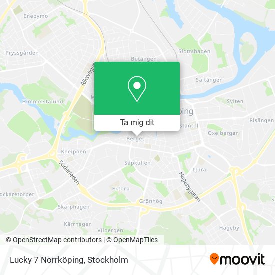 Lucky 7 Norrköping karta