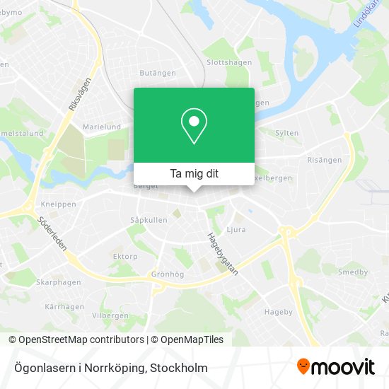 Ögonlasern i Norrköping karta