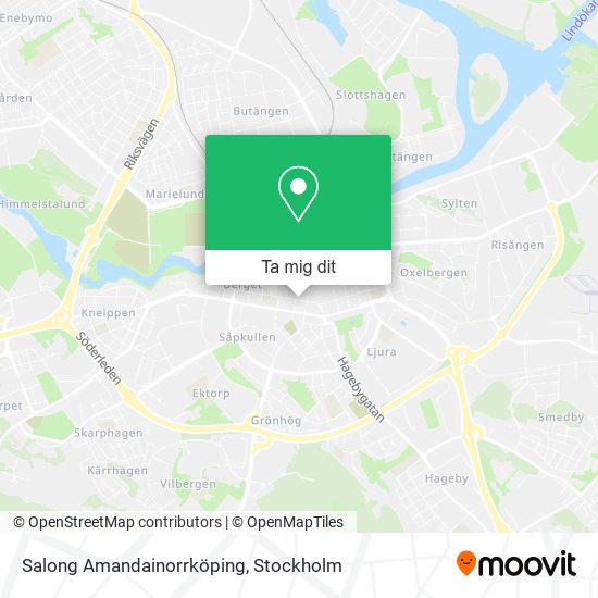 Salong Amandainorrköping karta