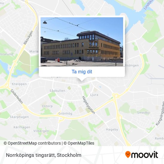 Norrköpings tingsrätt karta