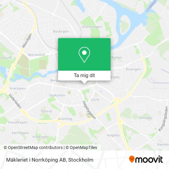 Mäkleriet i Norrköping AB karta