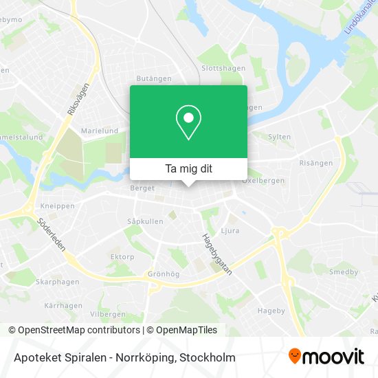 Apoteket Spiralen - Norrköping karta