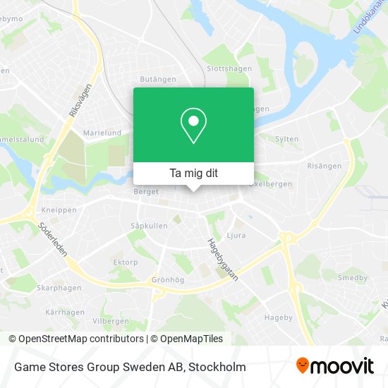 Game Stores Group Sweden AB karta