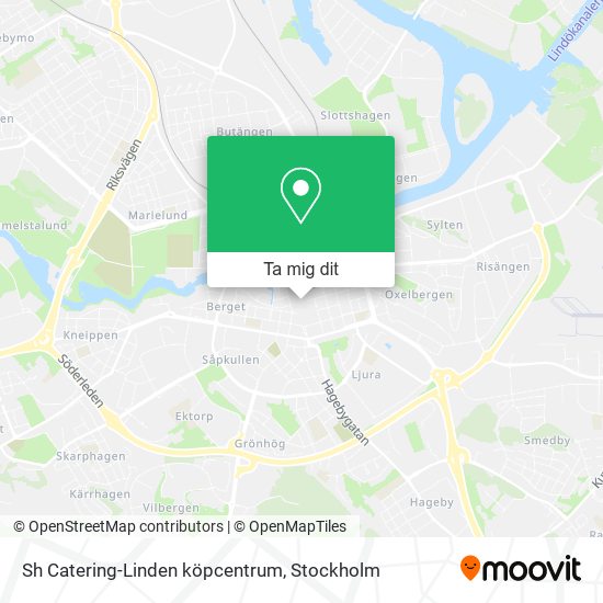 Sh Catering-Linden köpcentrum karta