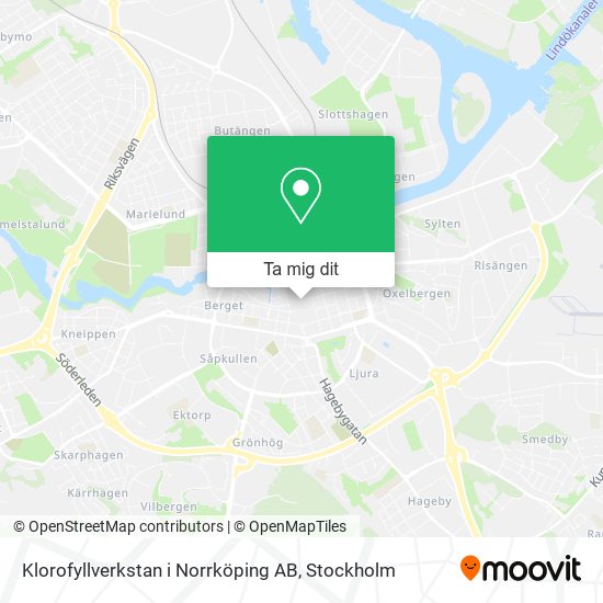 Klorofyllverkstan i Norrköping AB karta