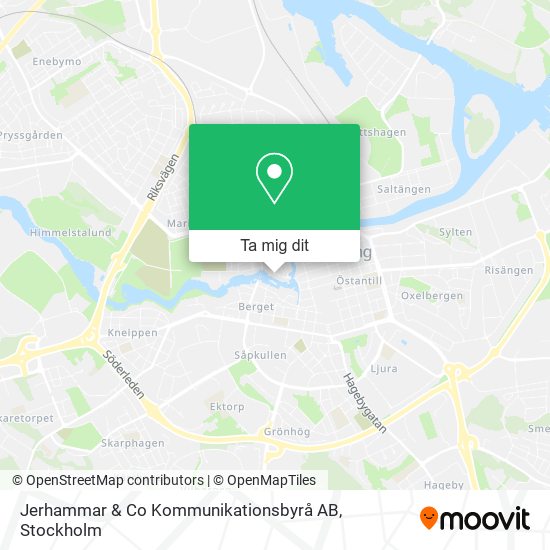 Jerhammar & Co Kommunikationsbyrå AB karta