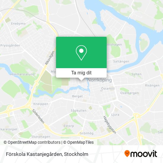 Förskola Kastanjegården karta