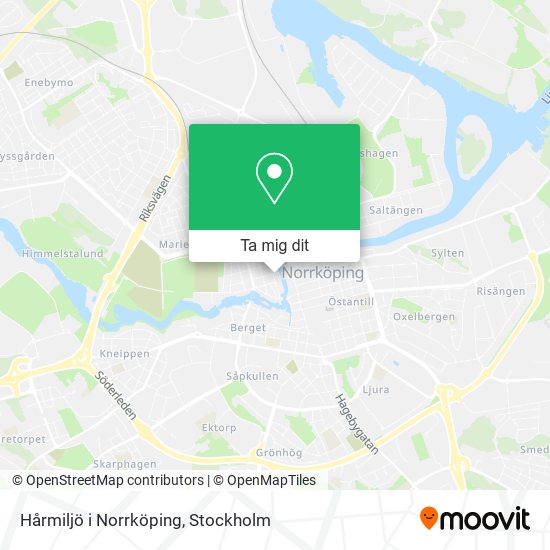 Hårmiljö i Norrköping karta