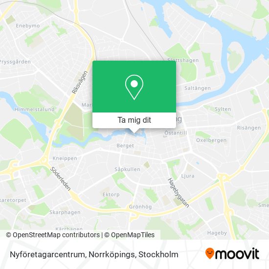 Nyföretagarcentrum, Norrköpings karta