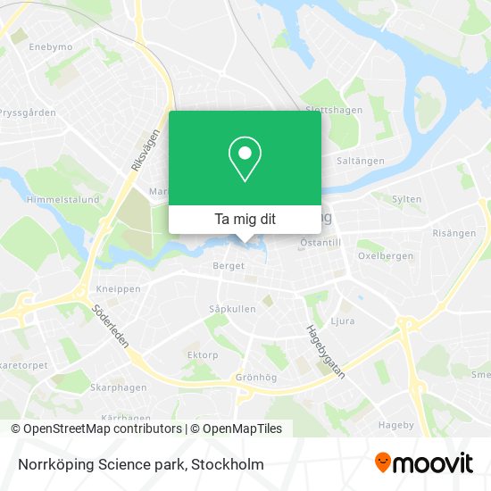 Norrköping Science park karta