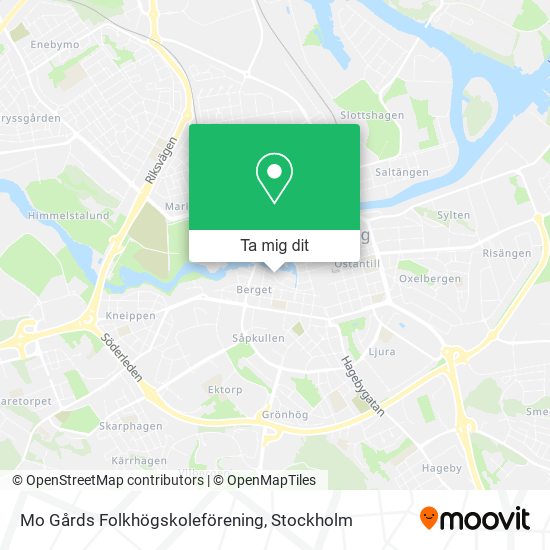 Mo Gårds Folkhögskoleförening karta