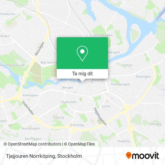 Tjejjouren Norrköping karta