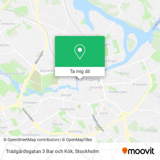 Trädgårdsgatan 3 Bar och Kök karta