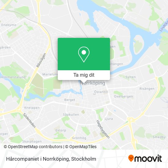 Hårcompaniet i Norrköping karta