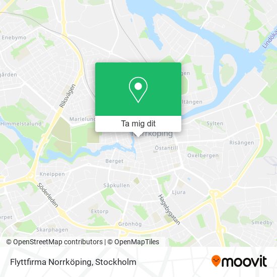 Flyttfirma Norrköping karta