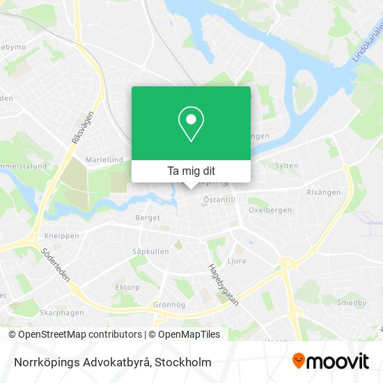 Norrköpings Advokatbyrå karta