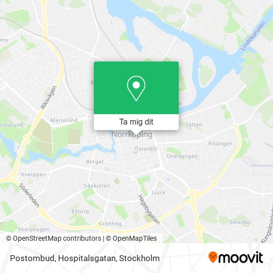 Postombud, Hospitalsgatan karta