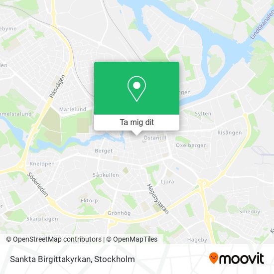Sankta Birgittakyrkan karta