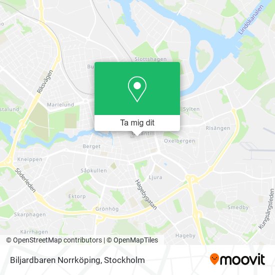 Biljardbaren Norrköping karta