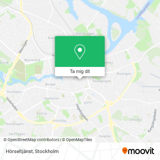 Hörseltjänst karta