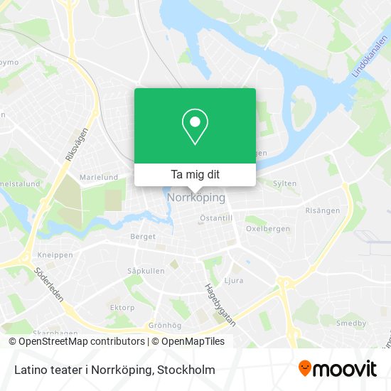Latino teater i Norrköping karta
