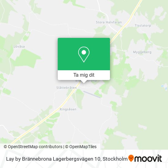 Lay by Brännebrona Lagerbergsvägen 10 karta