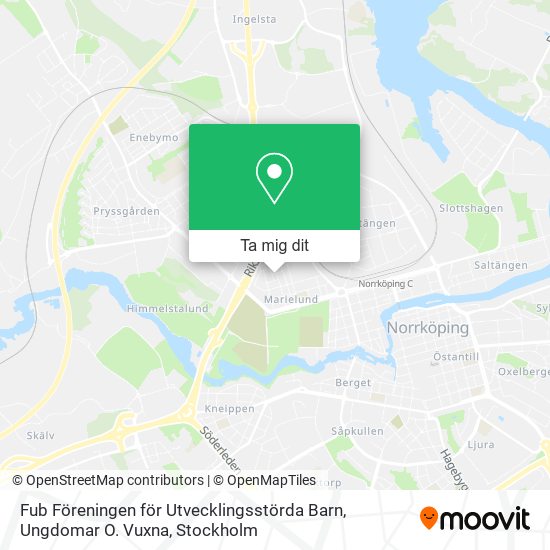 Fub Föreningen för Utvecklingsstörda Barn, Ungdomar O. Vuxna karta