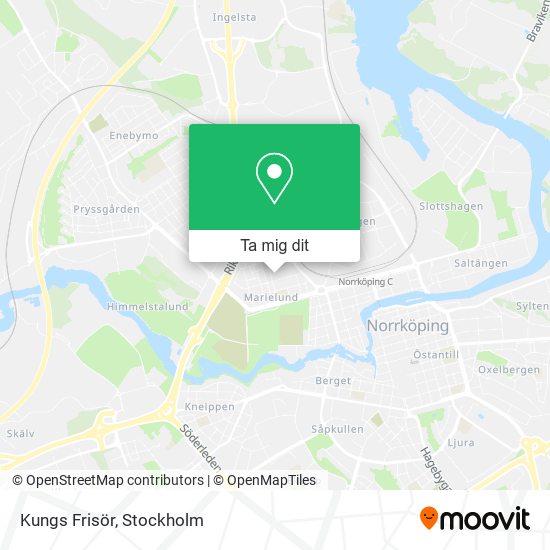 Kungs Frisör karta