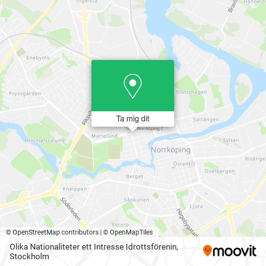 Olika Nationaliteter ett Intresse Idrottsförenin karta