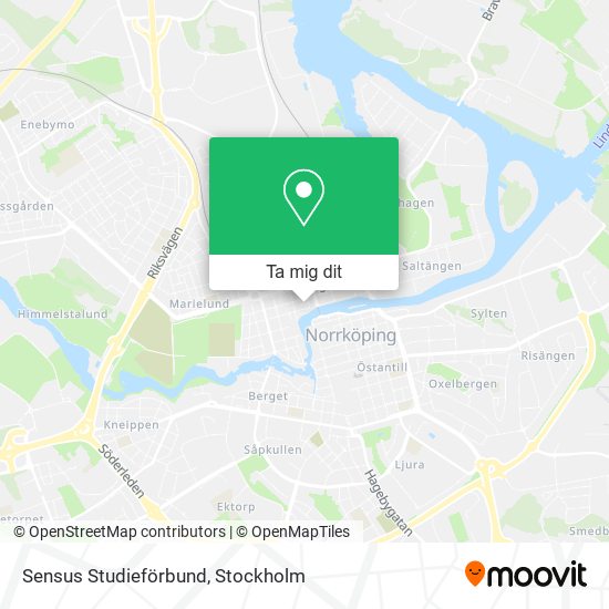 Sensus Studieförbund karta