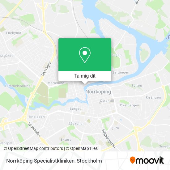 Norrköping Specialistkliniken karta