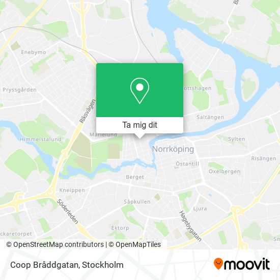Coop Bråddgatan karta