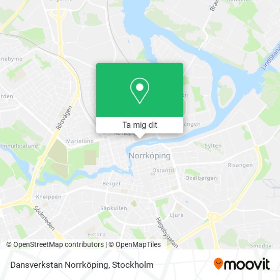 Dansverkstan Norrköping karta