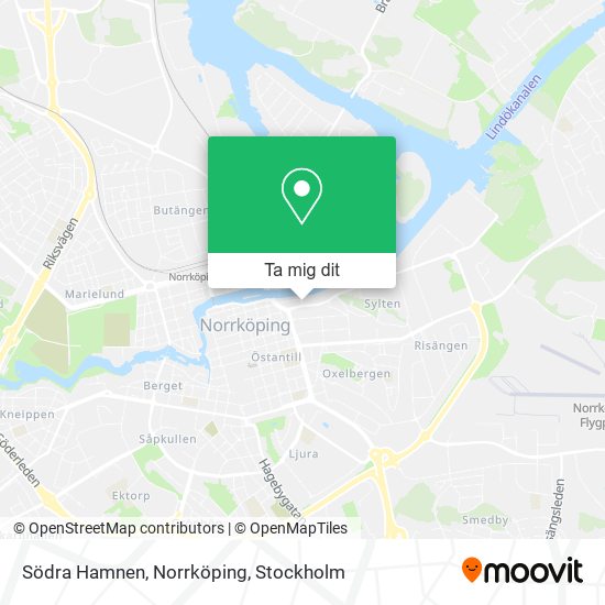 Södra Hamnen, Norrköping karta