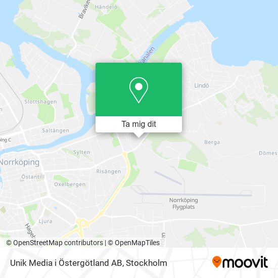 Unik Media i Östergötland AB karta