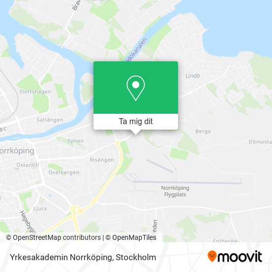 Yrkesakademin Norrköping karta