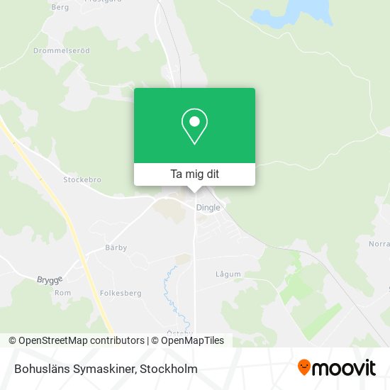 Bohusläns Symaskiner karta