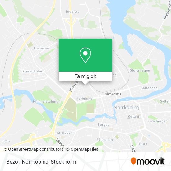 Bezo i Norrköping karta