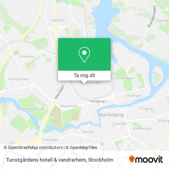 Turistgårdens hotell & vandrarhem karta