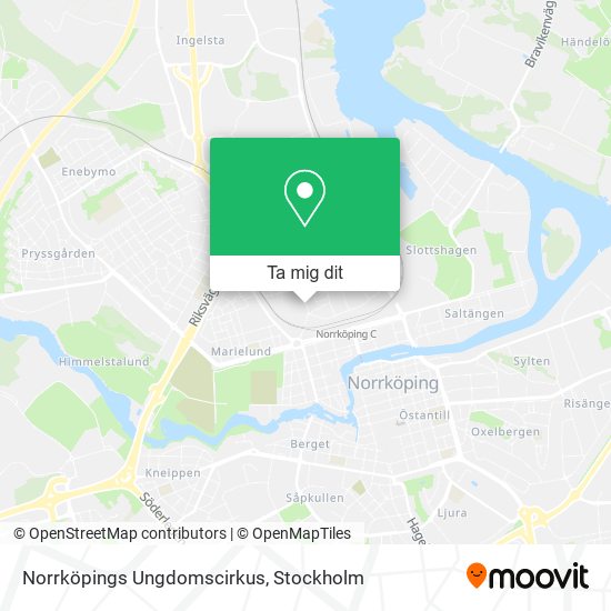 Norrköpings Ungdomscirkus karta