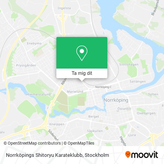 Norrköpings Shitoryu Karateklubb karta