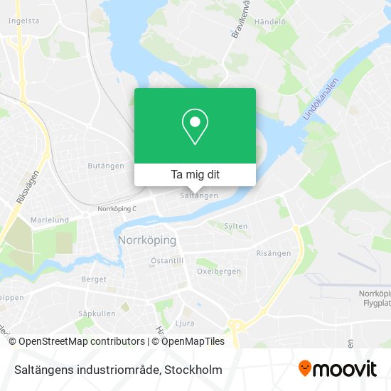 Saltängens industriområde karta