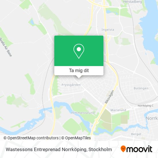 Wastessons Entreprenad Norrköping karta