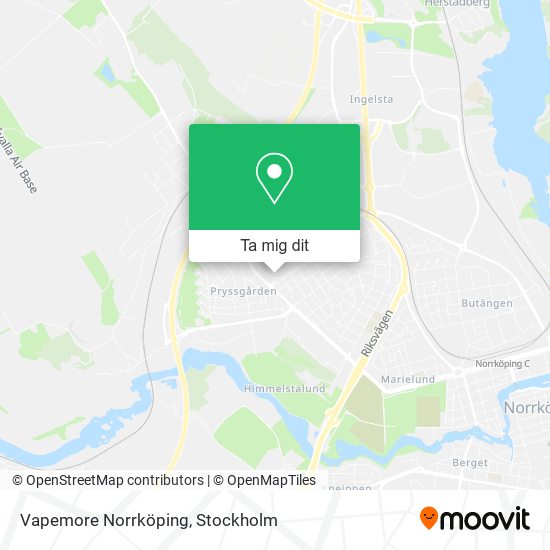 Vapemore Norrköping karta