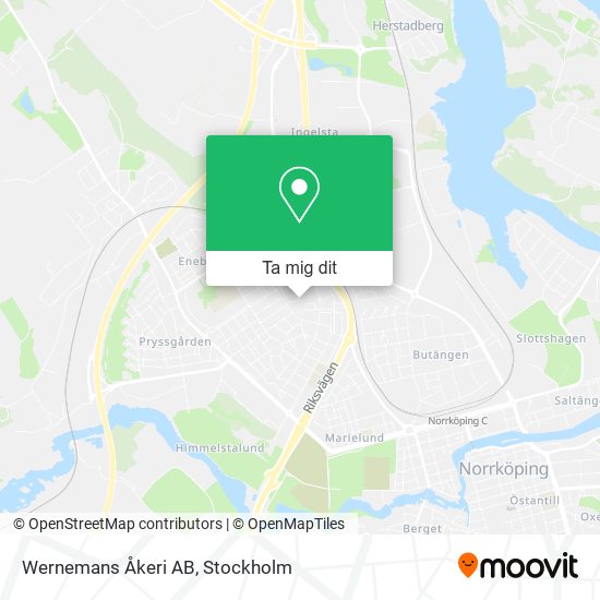 Wernemans Åkeri AB karta