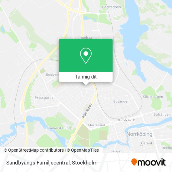 Sandbyängs Familjecentral karta