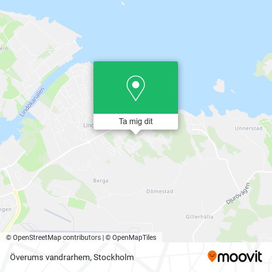 Överums vandrarhem karta