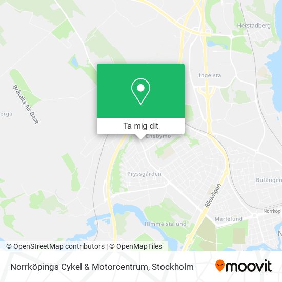 Norrköpings Cykel & Motorcentrum karta