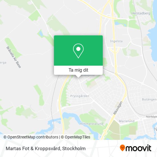 Martas Fot & Kroppsvård karta